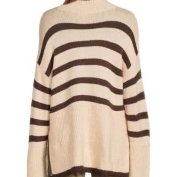 Lea & Viola Striped Longline Sweater - Picture 3 of 4